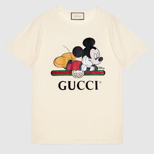 限定コラボ グッチ コピー×Disney★2020SS★ミッキーマウスTシャツ★2色 492347 XJB7W 9756